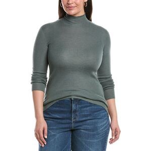 Akris Womens Akirs Turtleneck Cashmere & Silk-Blend Sweater, Gray